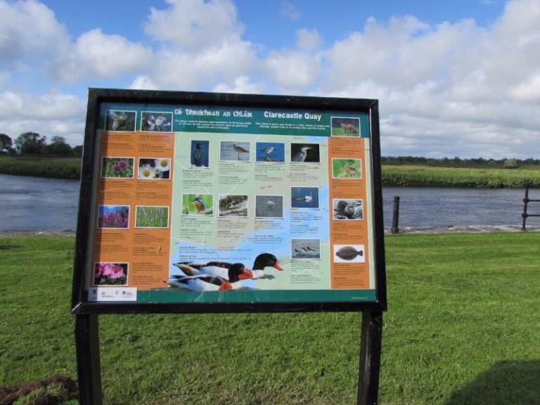 New signage at Clarecastle Quay